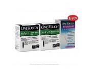 ONETOUCH SELECTSIMPLE STRIPS 50's FREE ULTRA LANCETS 25's